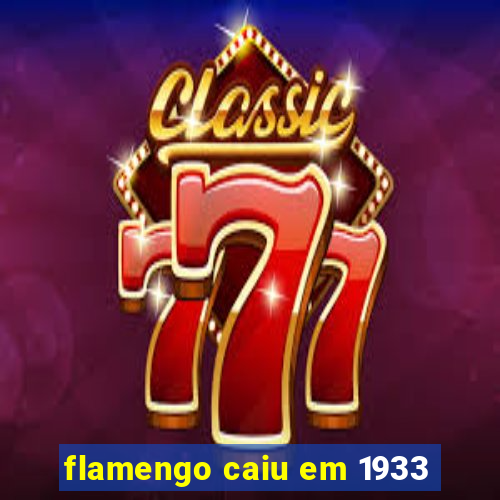 flamengo caiu em 1933